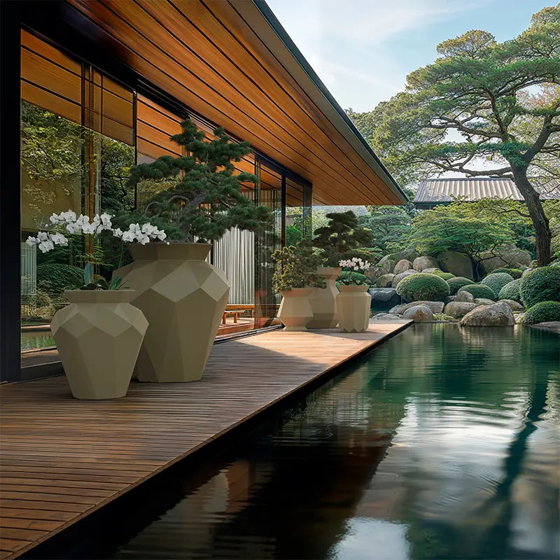 Pot de fleurs origami vondom