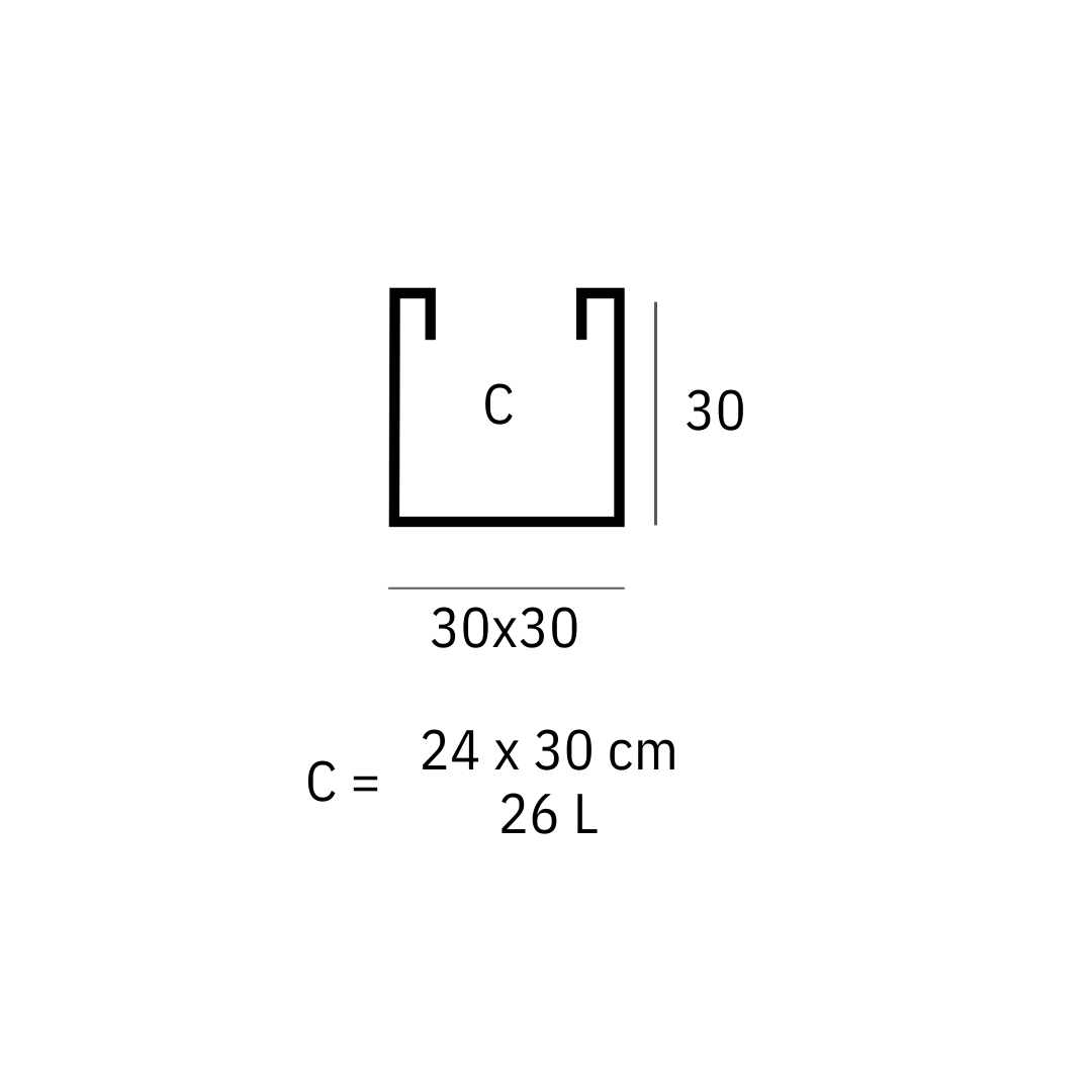 Maceta - Cubo