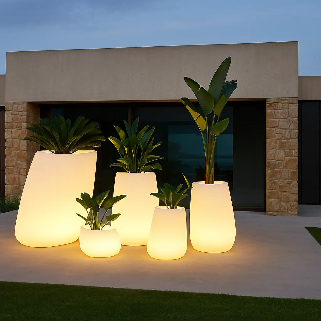 Maceta - Piedra LED