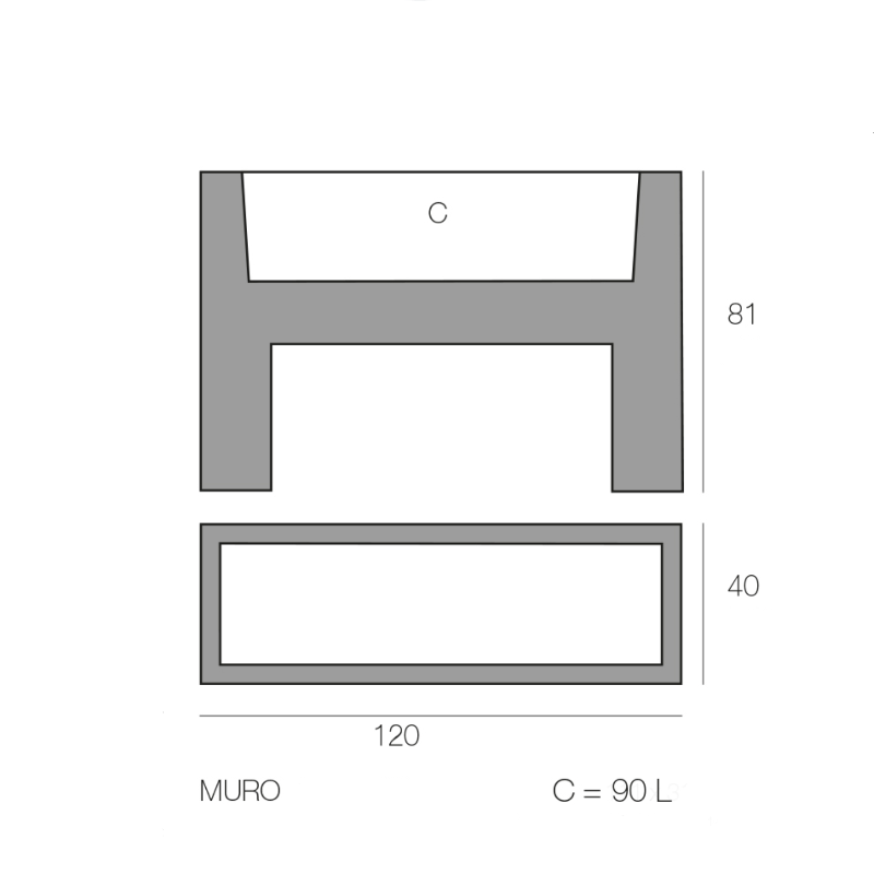 Jardinera - Muro LED
