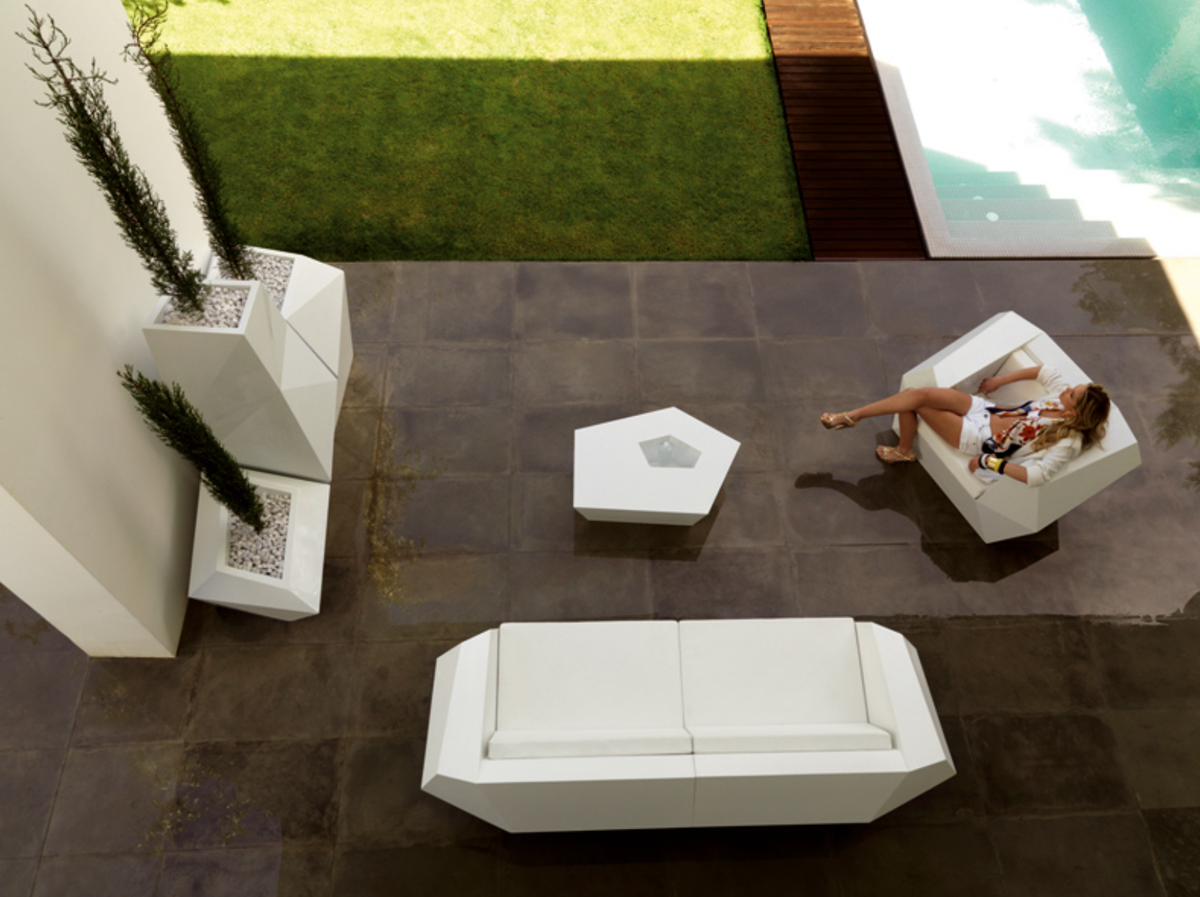 pot de fleurs faz blanc
