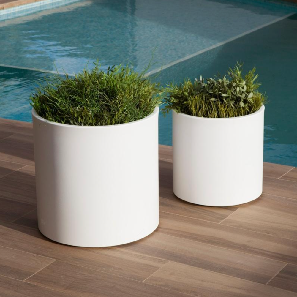 pot polyéthylène blanc 30 cm