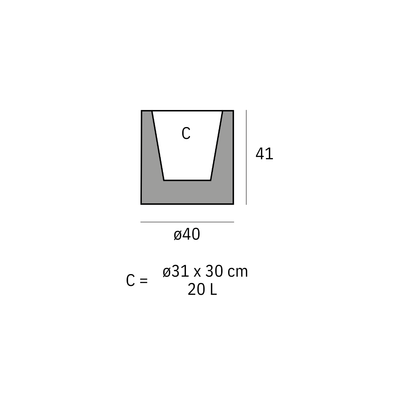 Pot - Cilindro LED