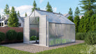 serre en polycarbonate porte centrale 