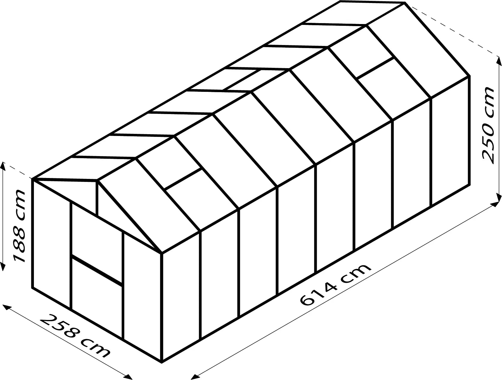 grande serre aluminium polycarbonate