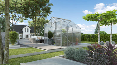 serre de jardin polycarbonate 6m2 + base