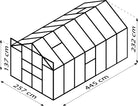serre 4x3 polycarbonate