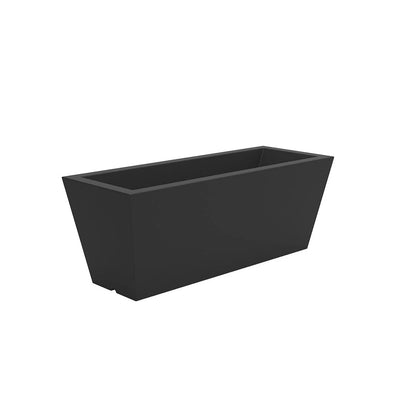 Jardinière Conic, 80x30x30 cm, coloris noir, sur fond blanc