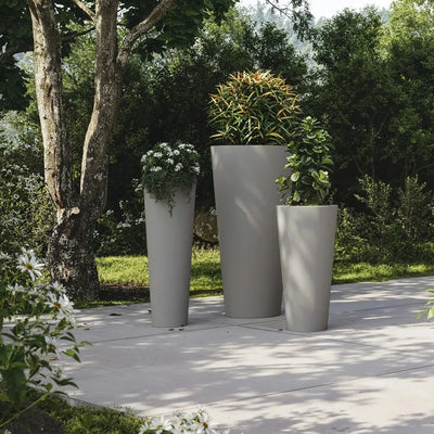 pot de fleurs conique 1 m