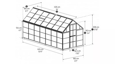 serre-polycarbonate-7m2-dimensions