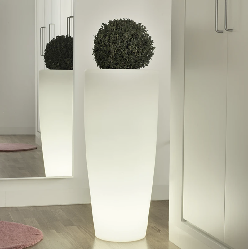pot lumineux blanc
