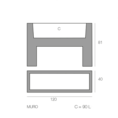 Jardinera - Muro LED