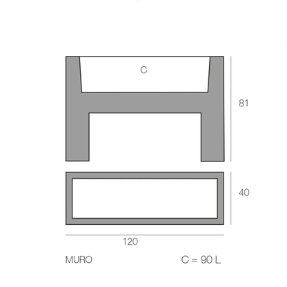Jardinera - Muro LED