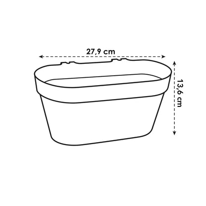 Maceta de pared de plástico - Dúo de pared (x10)