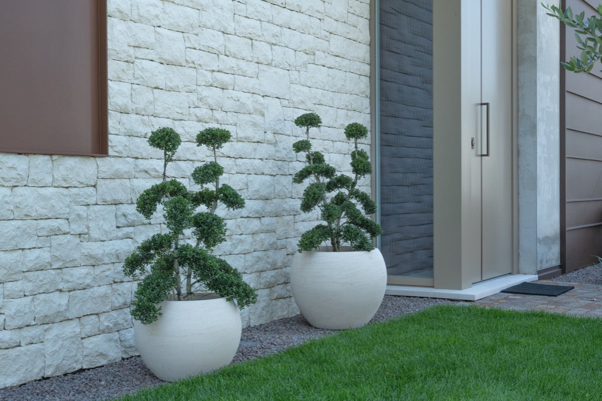 pot argile rond