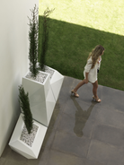pot de fleurs haut design